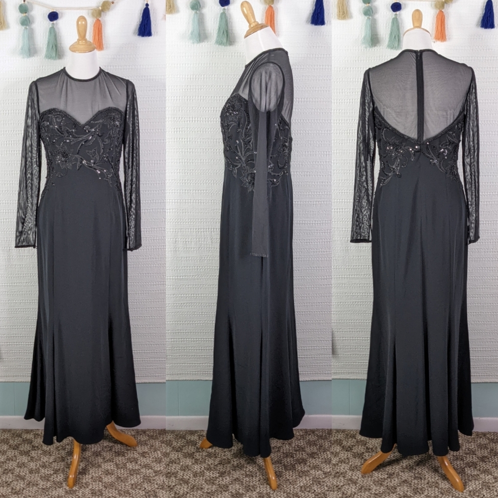 Oleg Cassini Vintage Beaded Gown